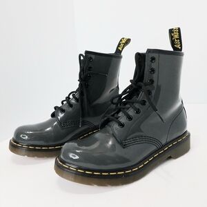 Dr Martens Patent Leather‎ 11821 Combat Boots, Size 7|EUR|38